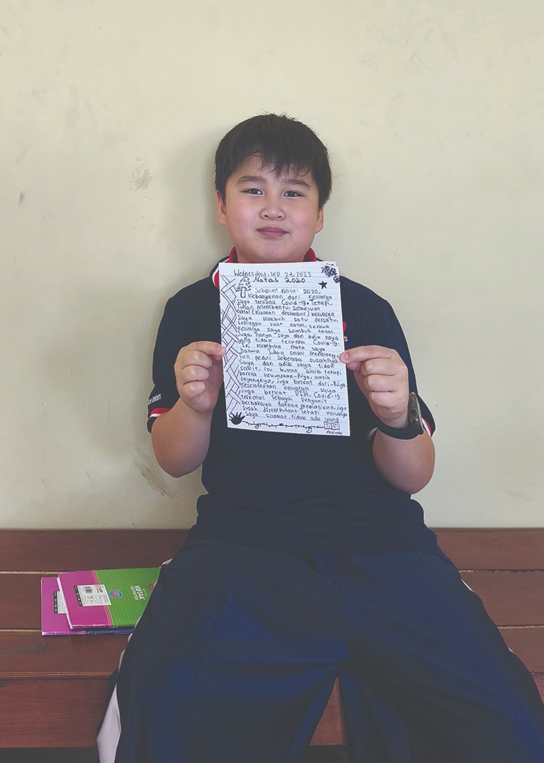 Jason at his school
