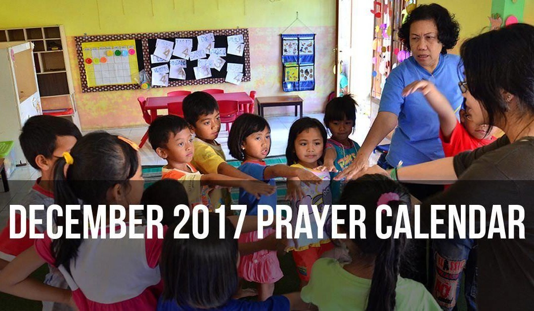 December 2017 Prayer Calendar