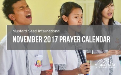 November 2017 Prayer Calendar