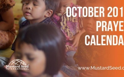 October 2017 Prayer Calendar