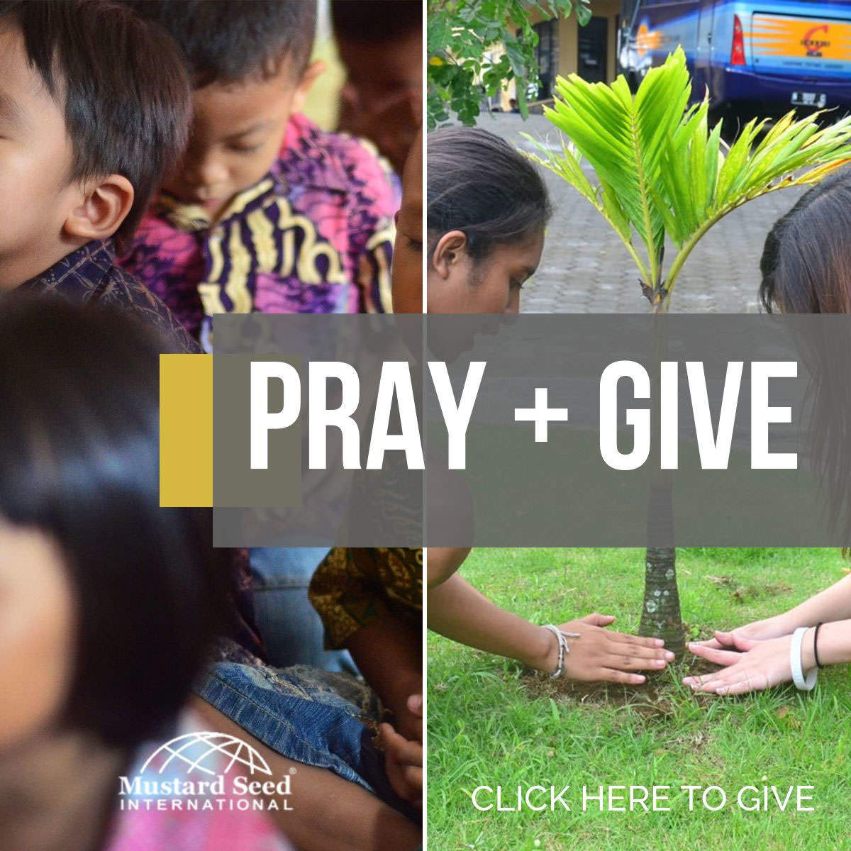Pray and give